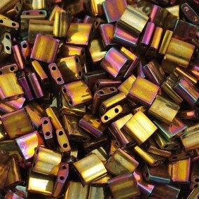 Miyuki Tila, 5mm Metallic Gold Iris, TL462, 5гр    