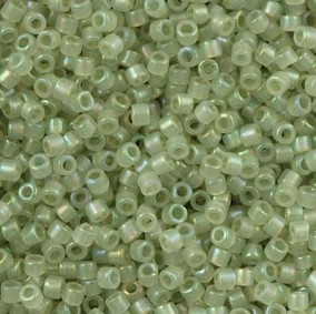 Delica Transparent Inside Dyed, Celery/Cream 11/0, DB1765, 5гр   Упаковка: 5гр
