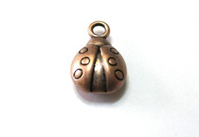 Божья коровка, цвет медь, 13мм, Фша14 
