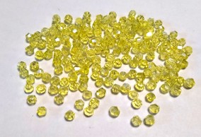 Биконусы жёлтые, 2 мм, 50 шт.   