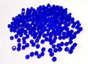 Биконусы синие, 2 мм, 50 шт.   