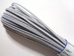 Сутаж, цвет- Светло-серый, 2,5мм, 1 м      