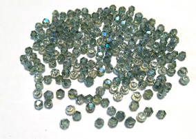 Биконусы серые АВ, 2 мм, 50 шт.   