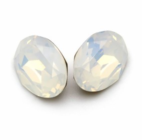 4120 Овал, 14x10мм - White Opal 