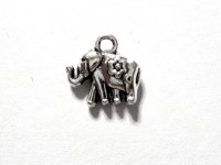 Слоник, цвет- серебро, 11х8мм, 1шт. Ф5001/2