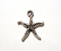 Морская звезда, цвет- античное серебро, 15мм, 1шт. Ф5005/1