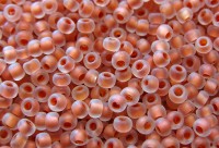 Прозрачный, матовый с розово-оранжевой серединкой, 38389-10, 1 сорт, 25гр