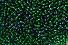 Зеленый прозрачный, с белым прокрасом изнутри, 00011-10, 25гр  цена за 25г
10/0