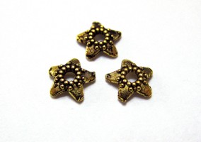 Шапочка, цвет античное золото, 5мм, 10шт, Фш13 Цвет: серебро
Диаметр: 8-10мм
Цена за 10шт.